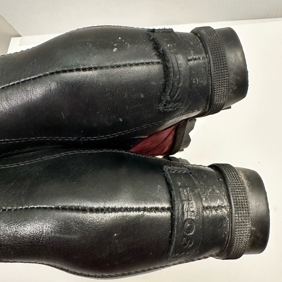 Sorel Joan of Arctic Wedge II Leather Wine Boots Size 8.5 - Picture 9 of 15